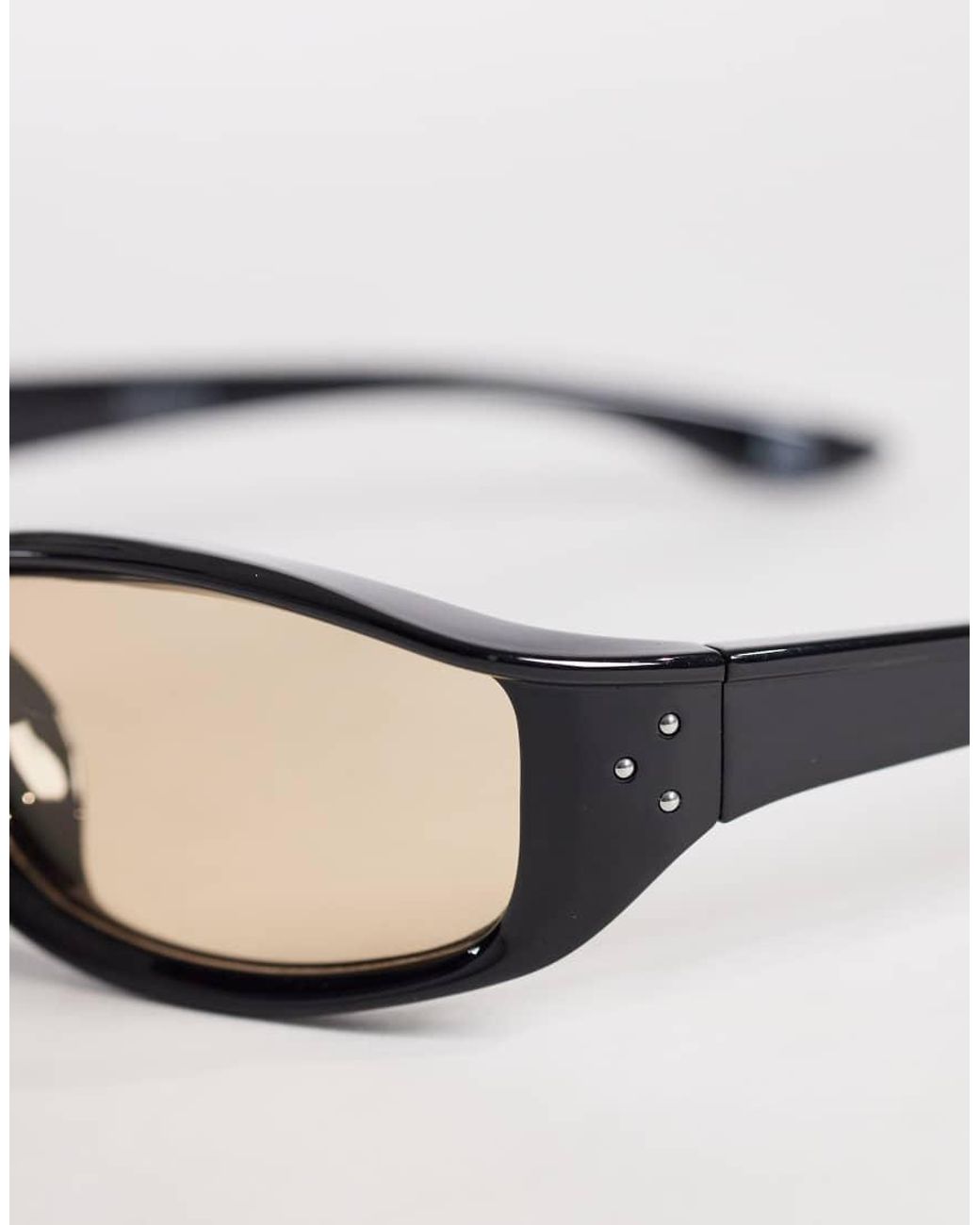 ASOS Natural Wrap Sunglasses for men