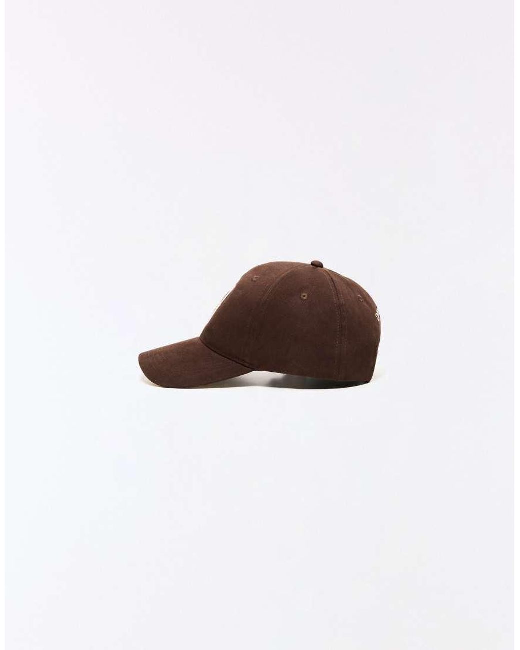 Bershka Brown Patch Cap for men