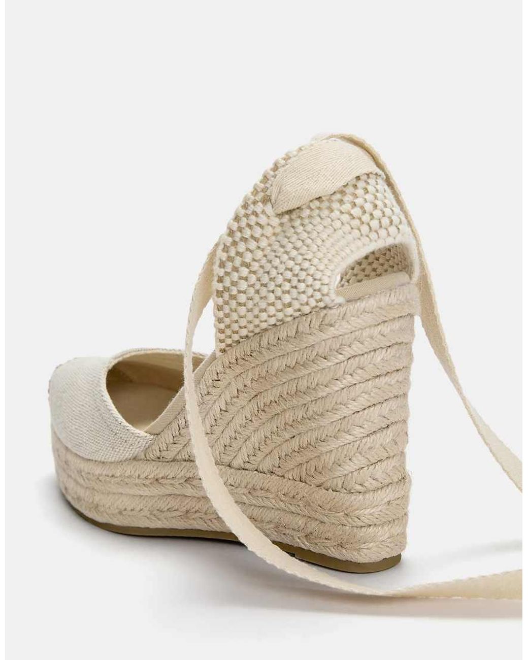 Pull&Bear Natural Espadrille Wedges