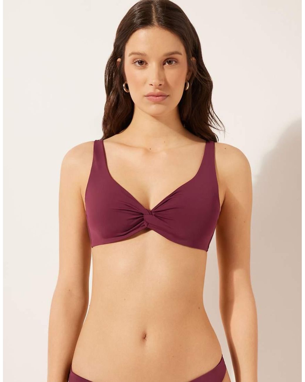 Calzedonia Purple Fuller Bust Balconette Bikini Top Indonesia