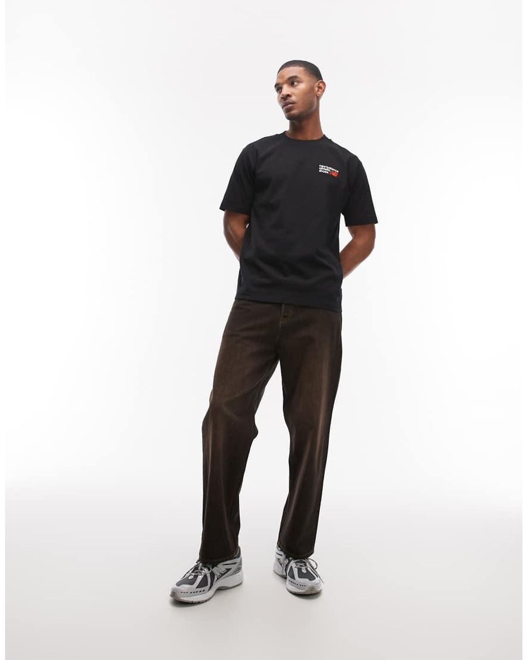 New Balance Black Athletics Premium Logo T-shirt for men