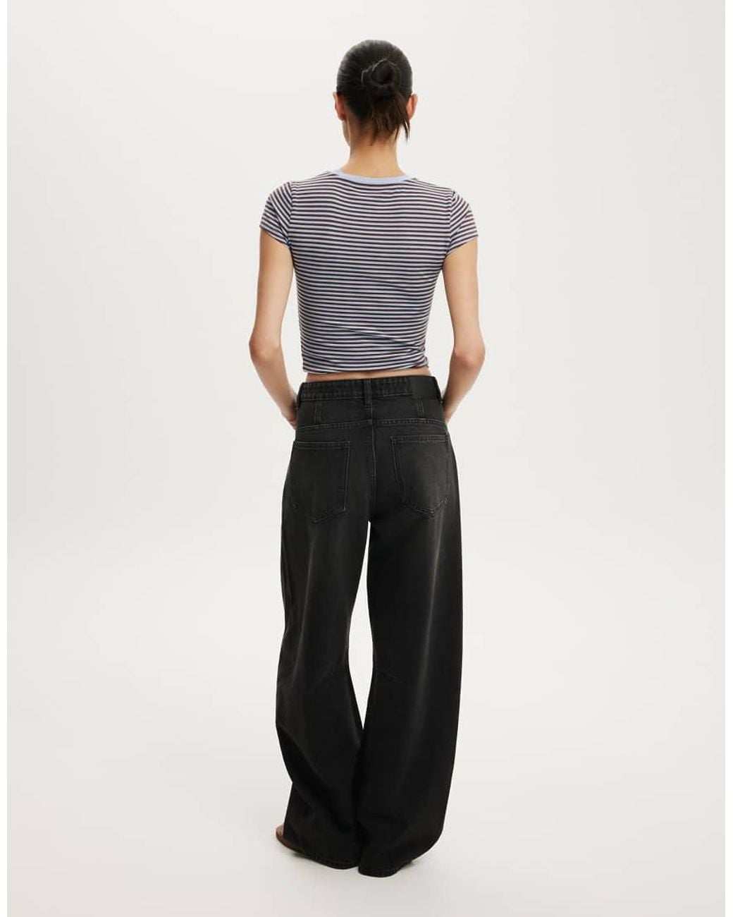 Cotton On White Barrel Jean