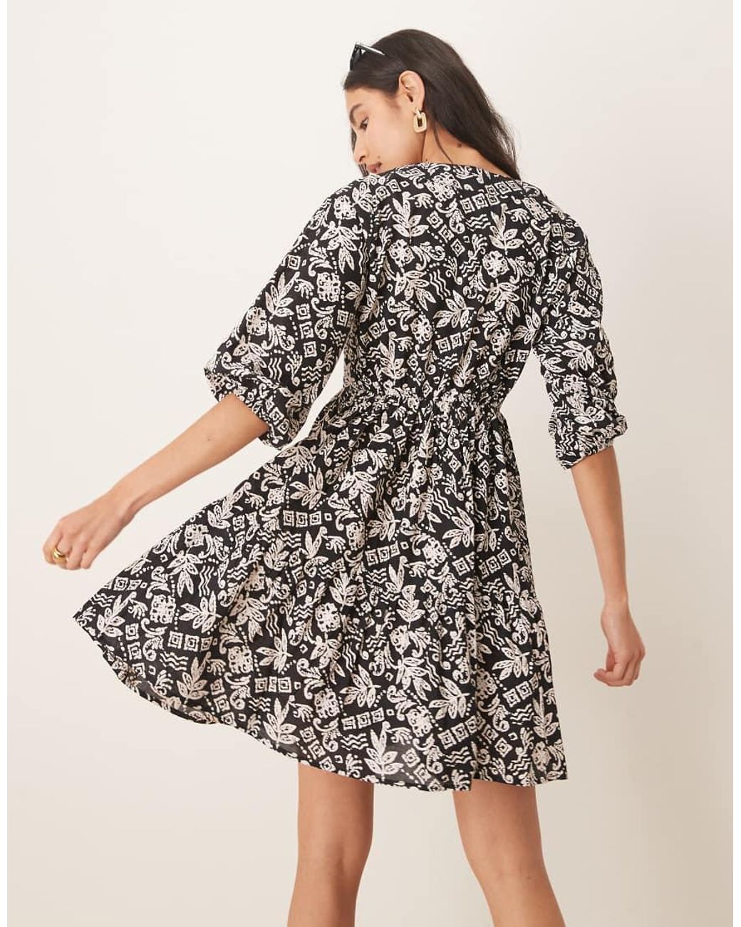 Lovedrobe Natural Smock Dress