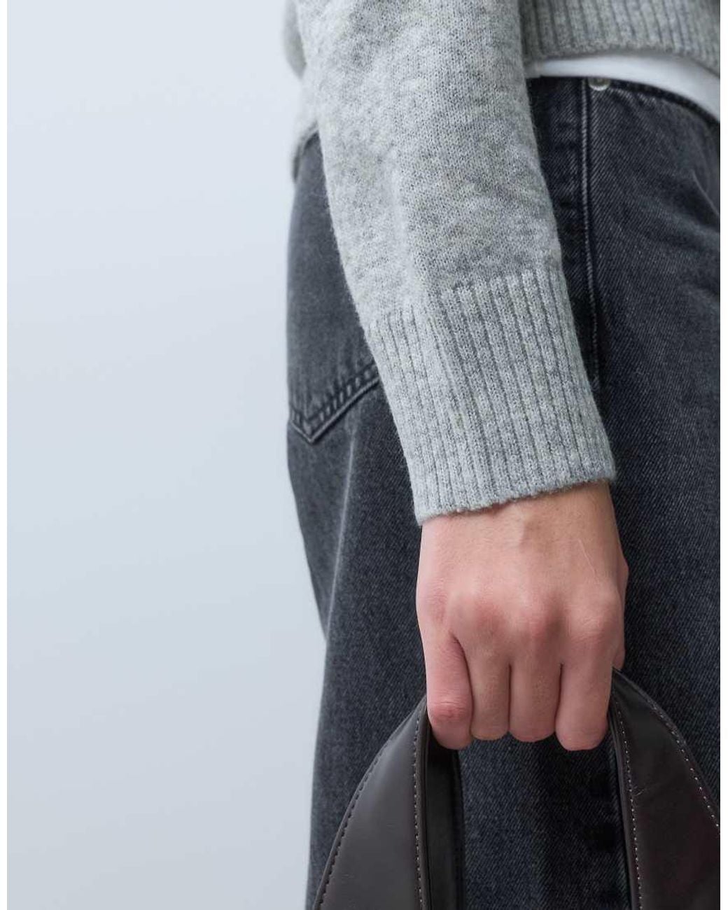 JJXX Gray Crew Neck Knitted Jumper
