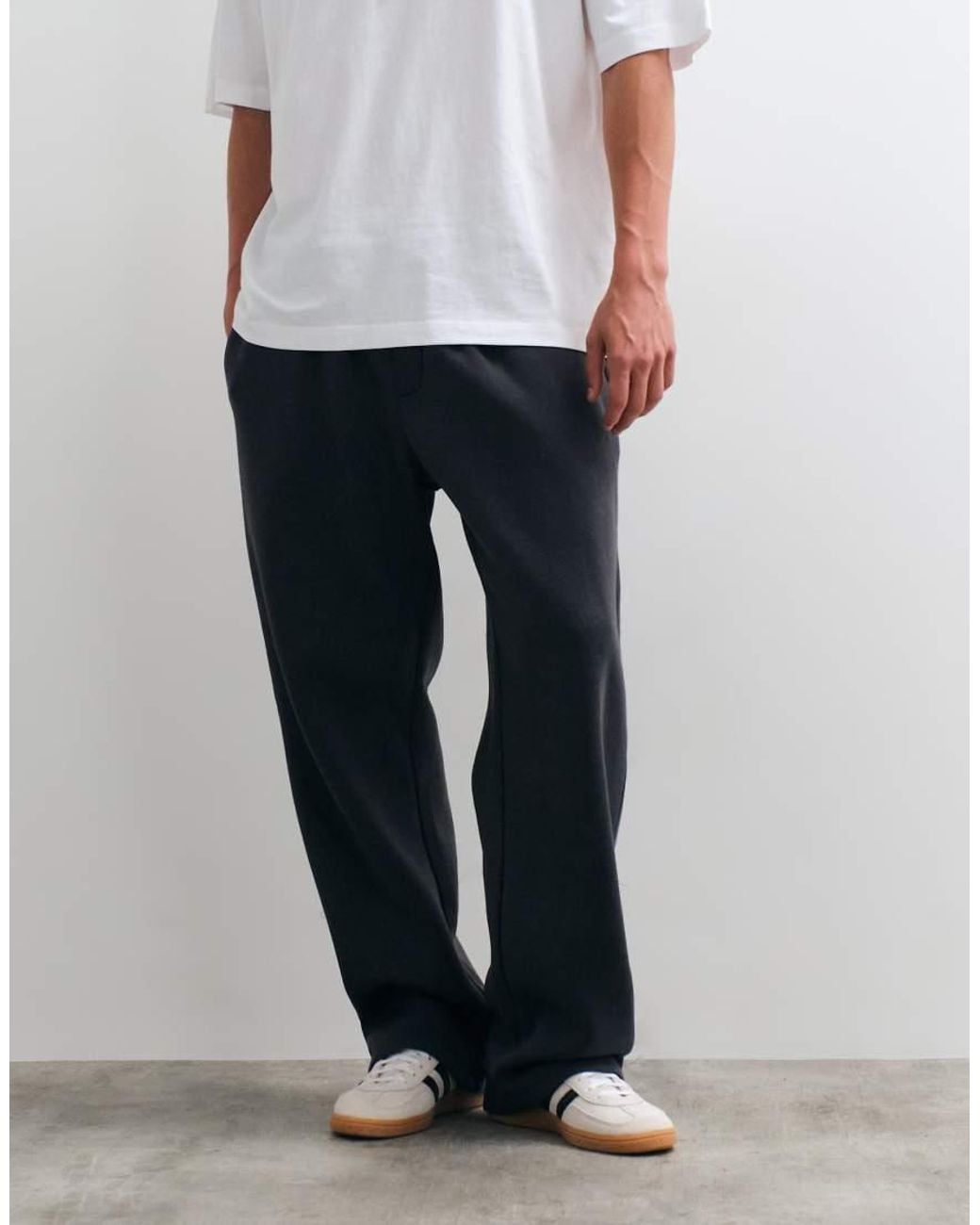Jack & Jones White Wide Leg joggers for men