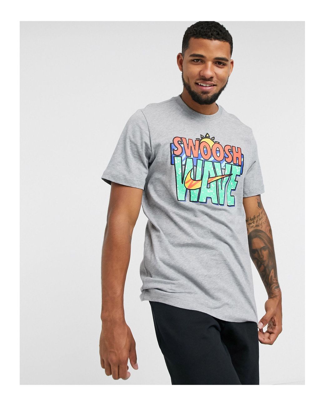 Nike Swoosh Wave Logo T-shirt for Men | Lyst Australia