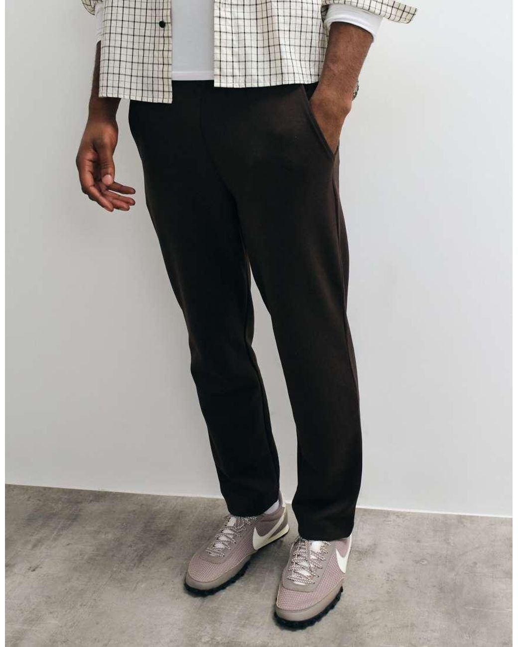 Mango White Tailored Jogger for men