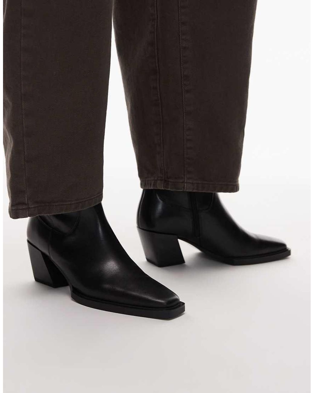Tony Bianco Black Holly Mid Ankle Boots