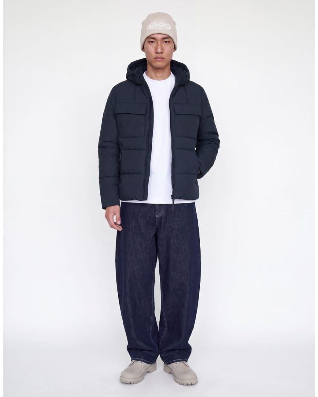Jack & Jones Blue Puffer Jacket for men