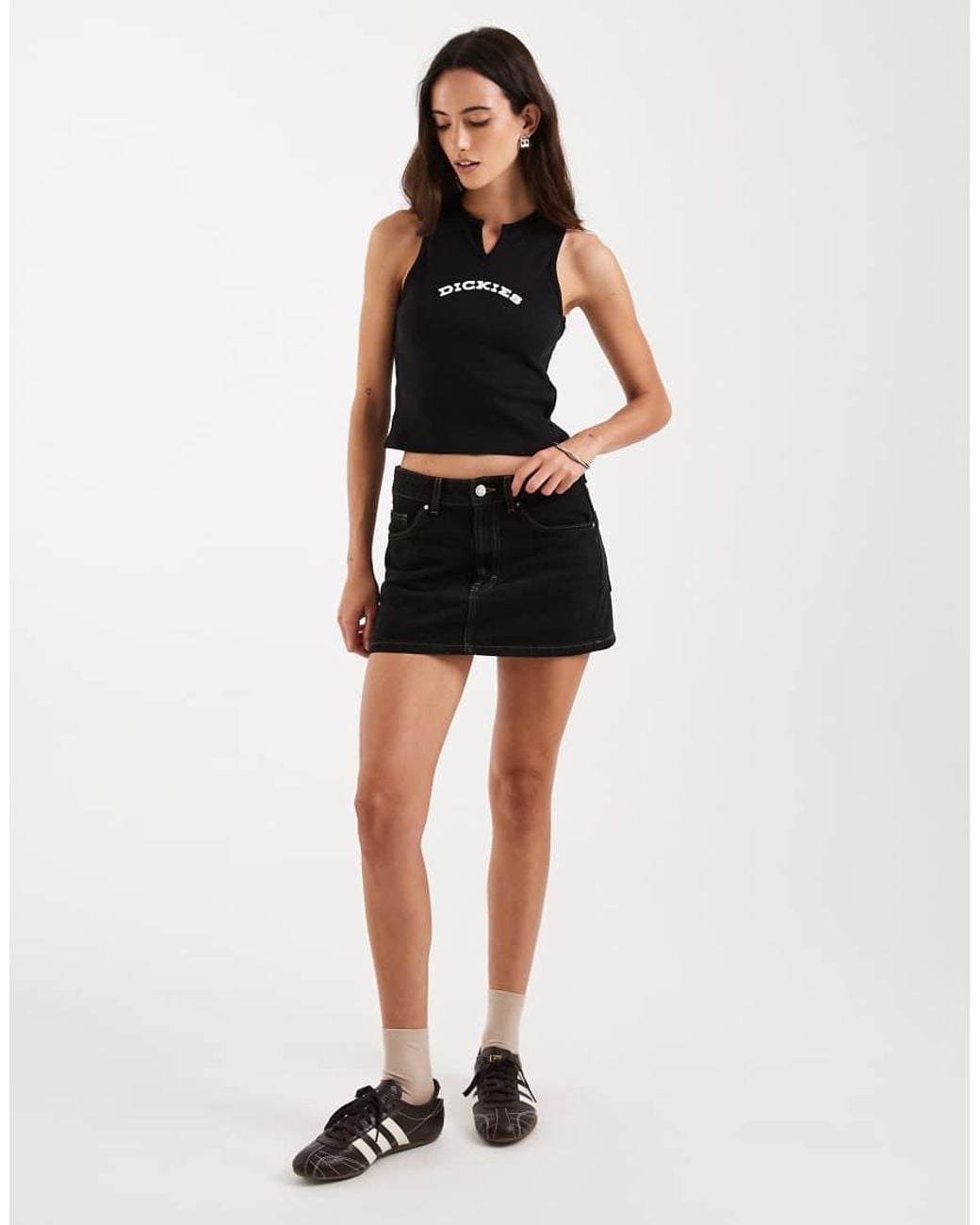 Dickies Black V Neck Vest