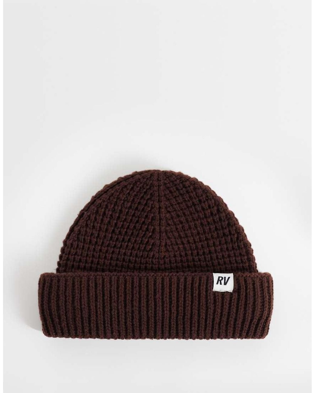 Reclaimed Vintage Brown Unisex Fisherman Beanie