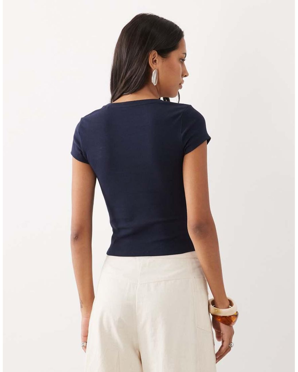 New Look Blue Baby Tee