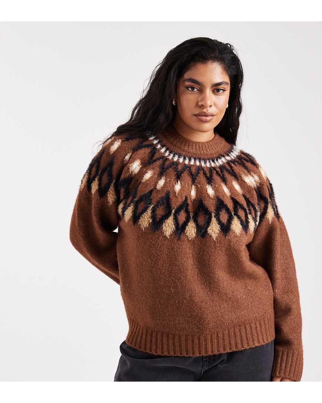 ASOS Asos Design Curve in het Brown