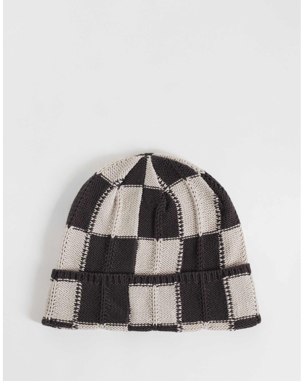 Weekday Gestrickte beanie in Brown für Herren