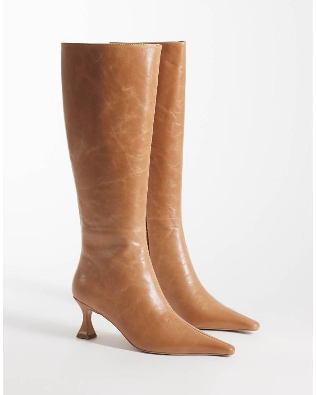Tony Bianco Brown Jaq Heeled Knee Boots