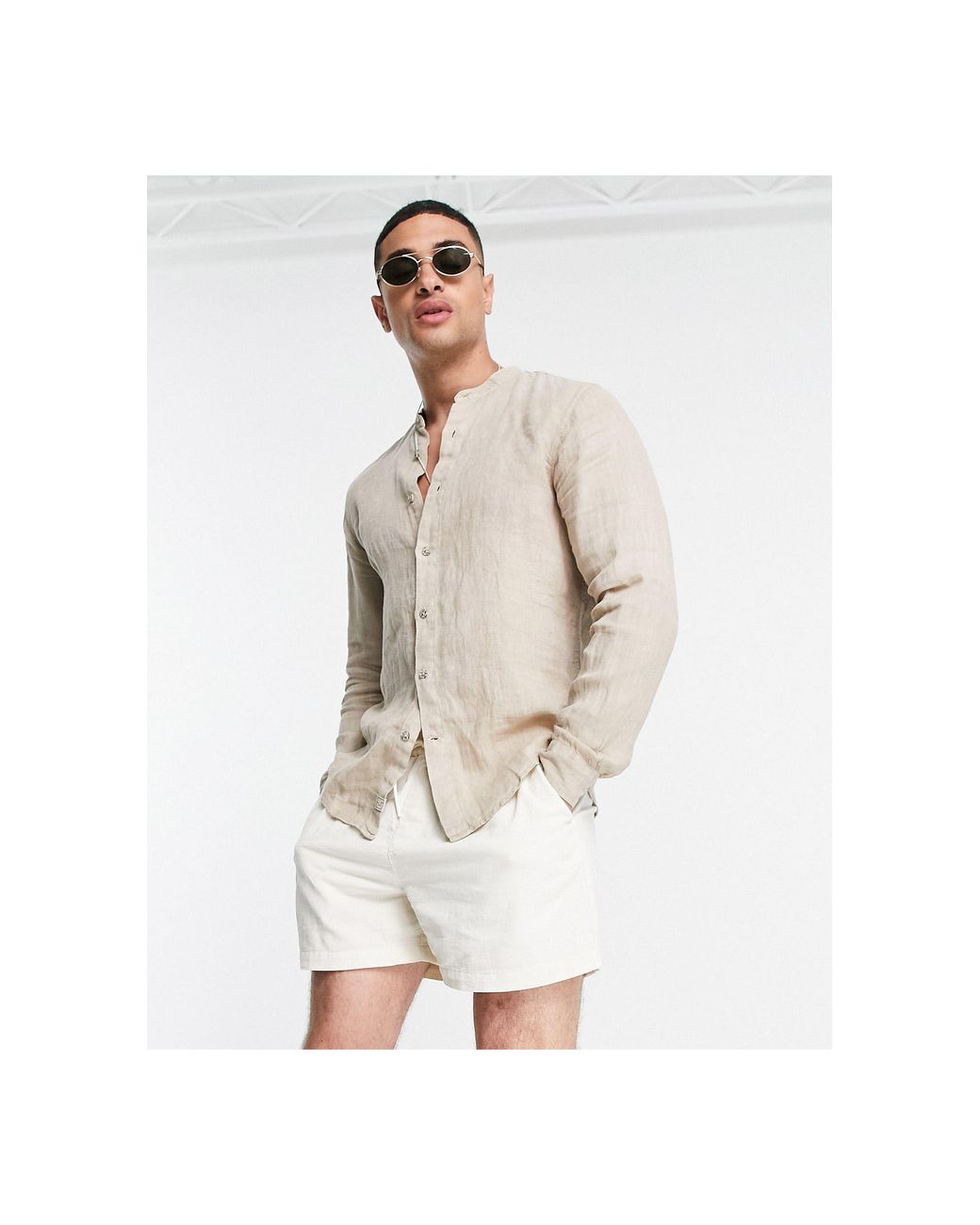 pull and bear linen shirt