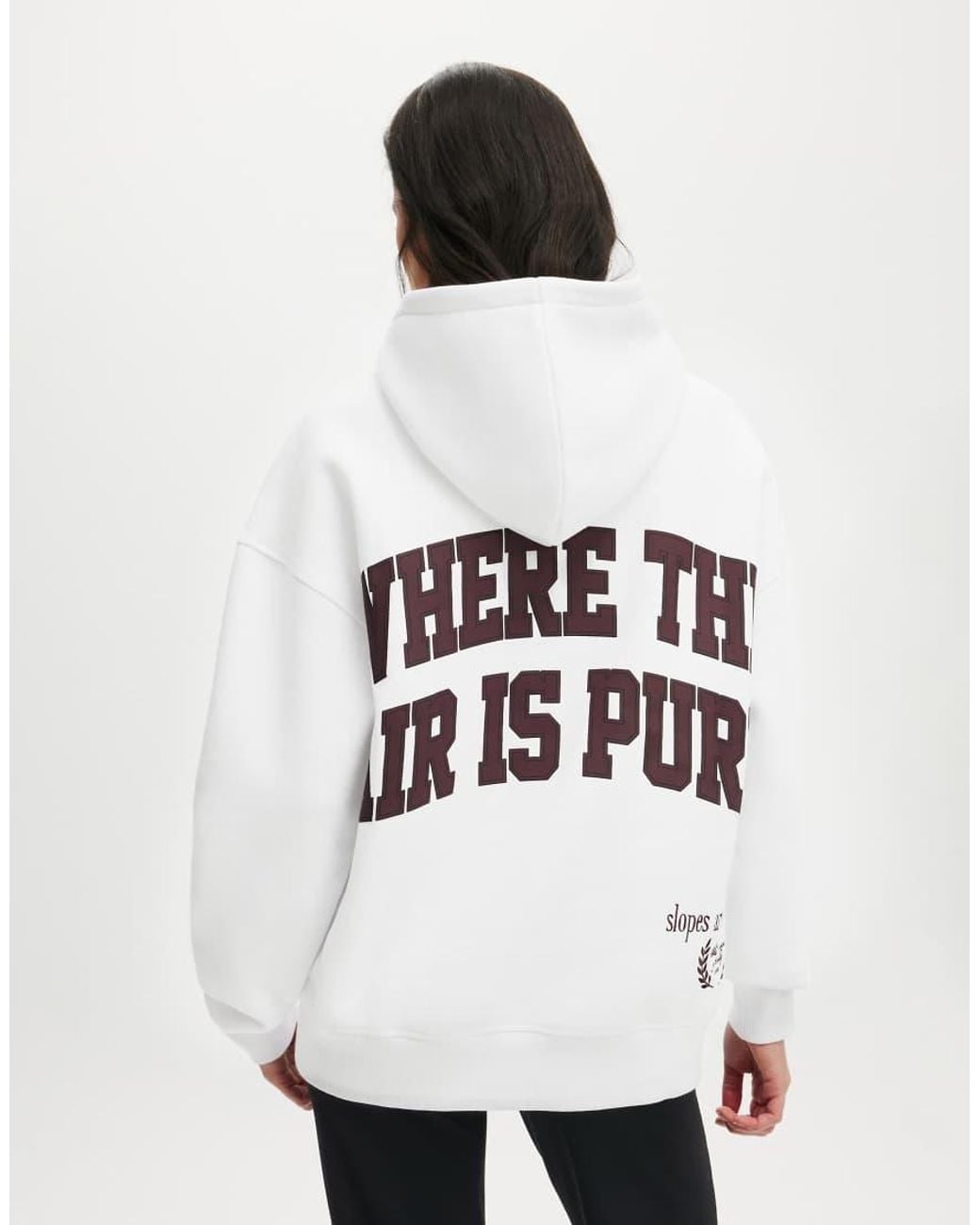 Cotton On White Plush Premium Graphic Hoodie