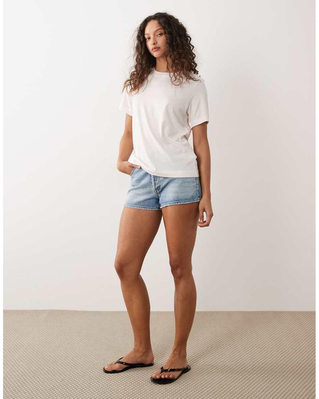 ARKET White Cotton Blend T-shirt