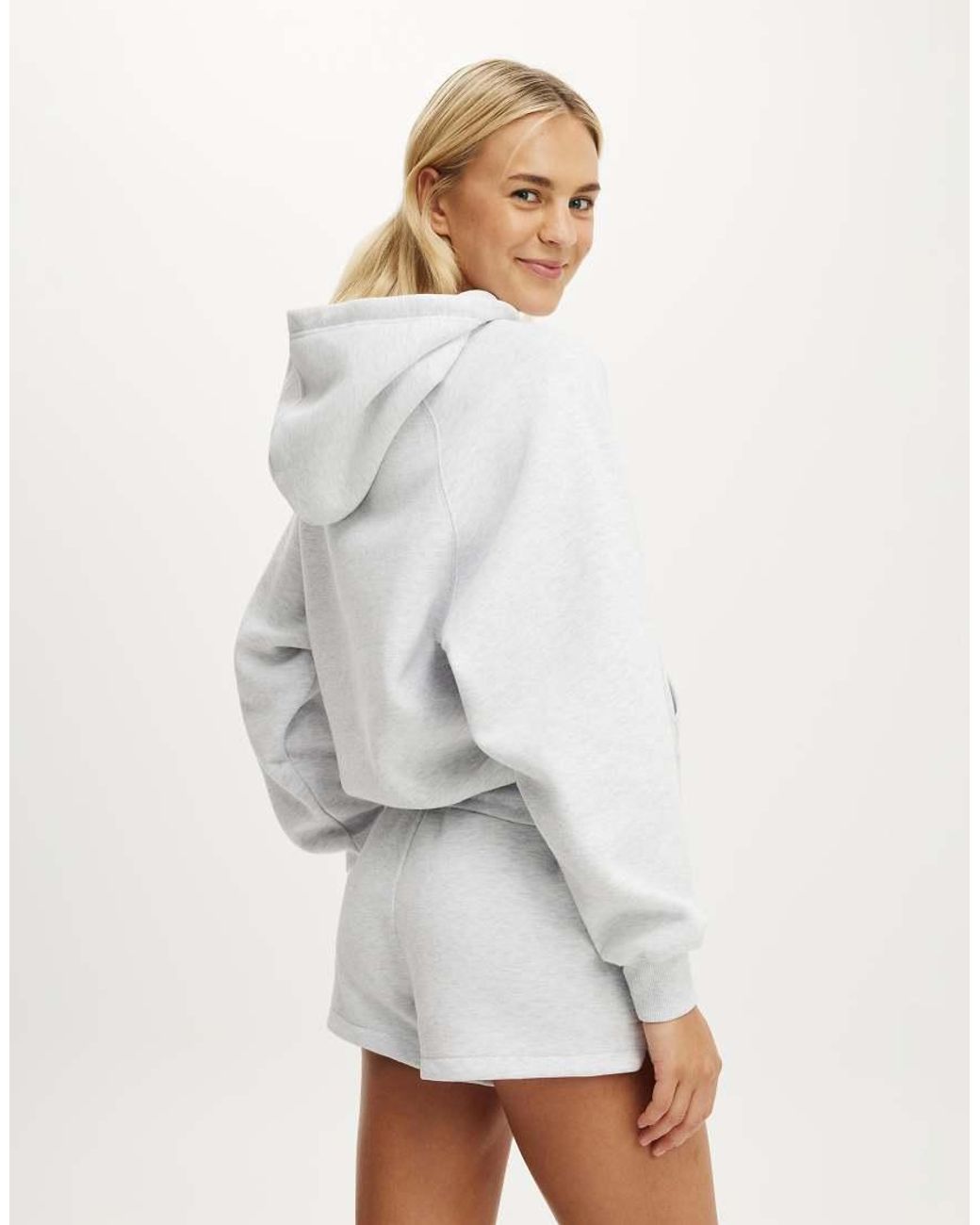 Cotton On White Plush Classic Mini Short
