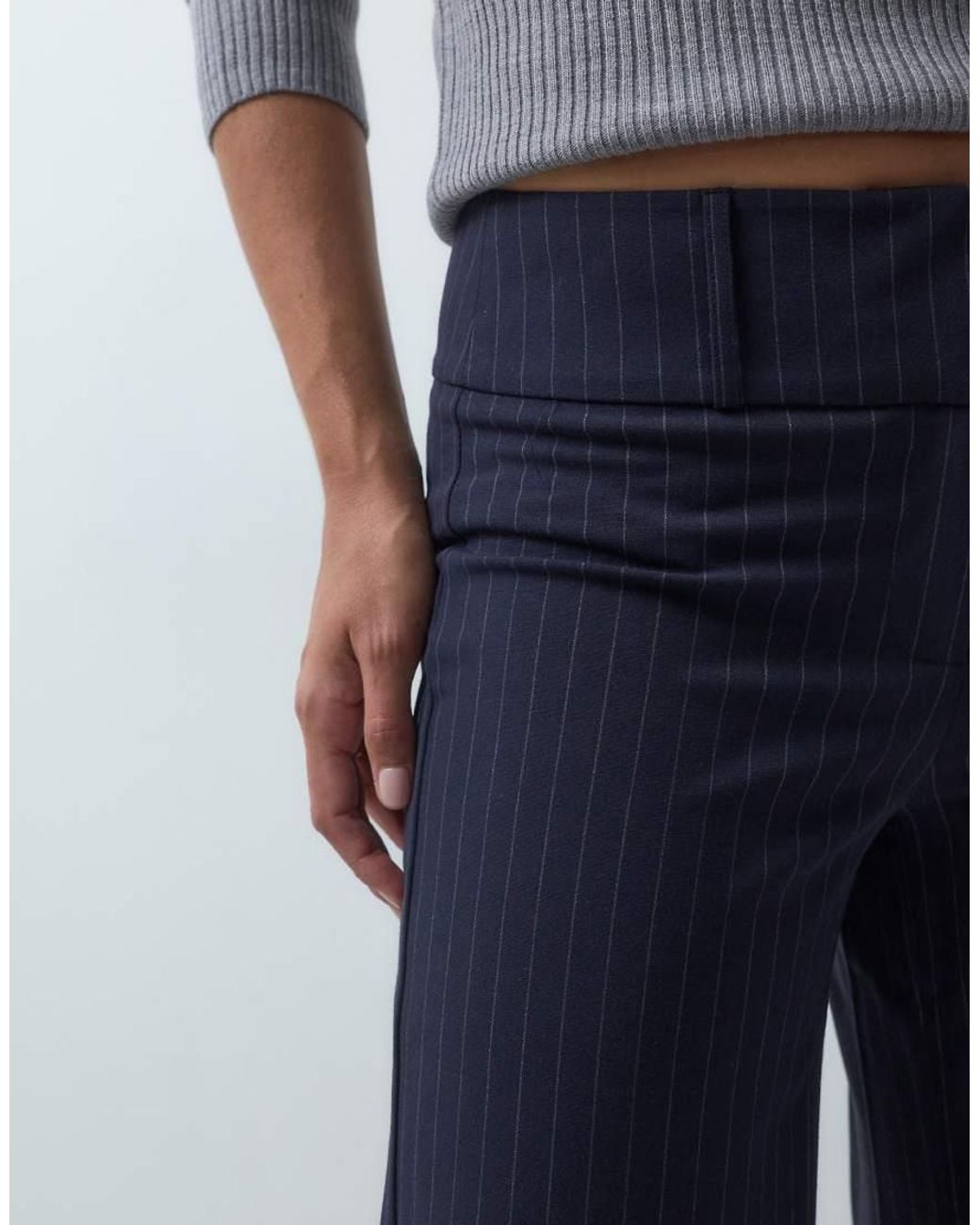Mango Blue Teen Tailored Straight Trouser