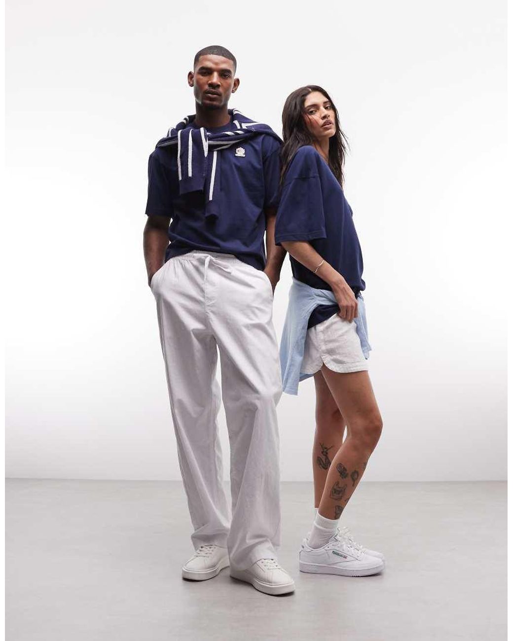 Reebok Blue Patch Logo T-shirt for men