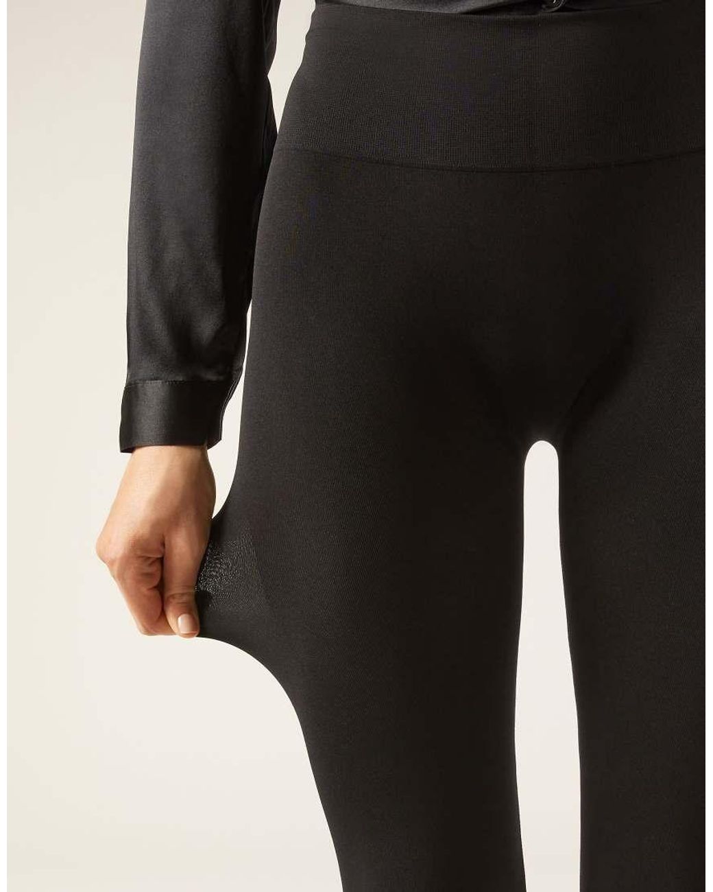 Calzedonia Black Ultra Opaque Microfibre Leggings