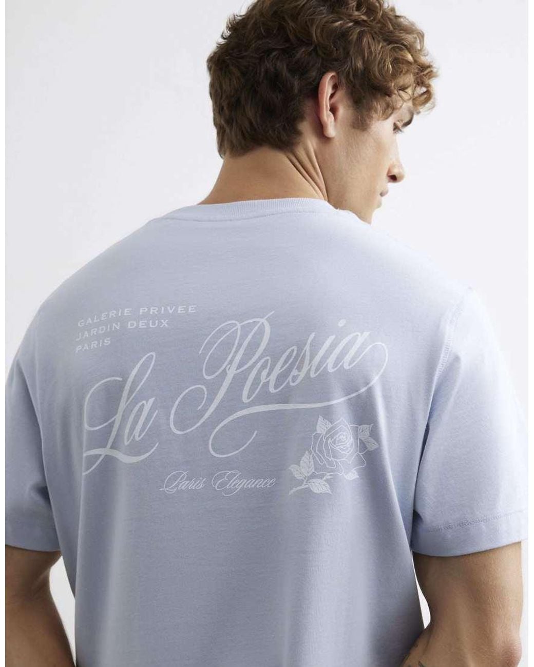 River Island Gray Short Sleeve Floral Print T-Shirt for men