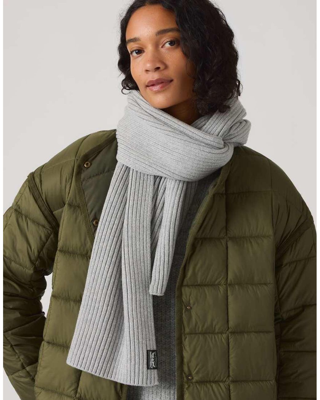 Levi's Gray Sunset Scarf for men