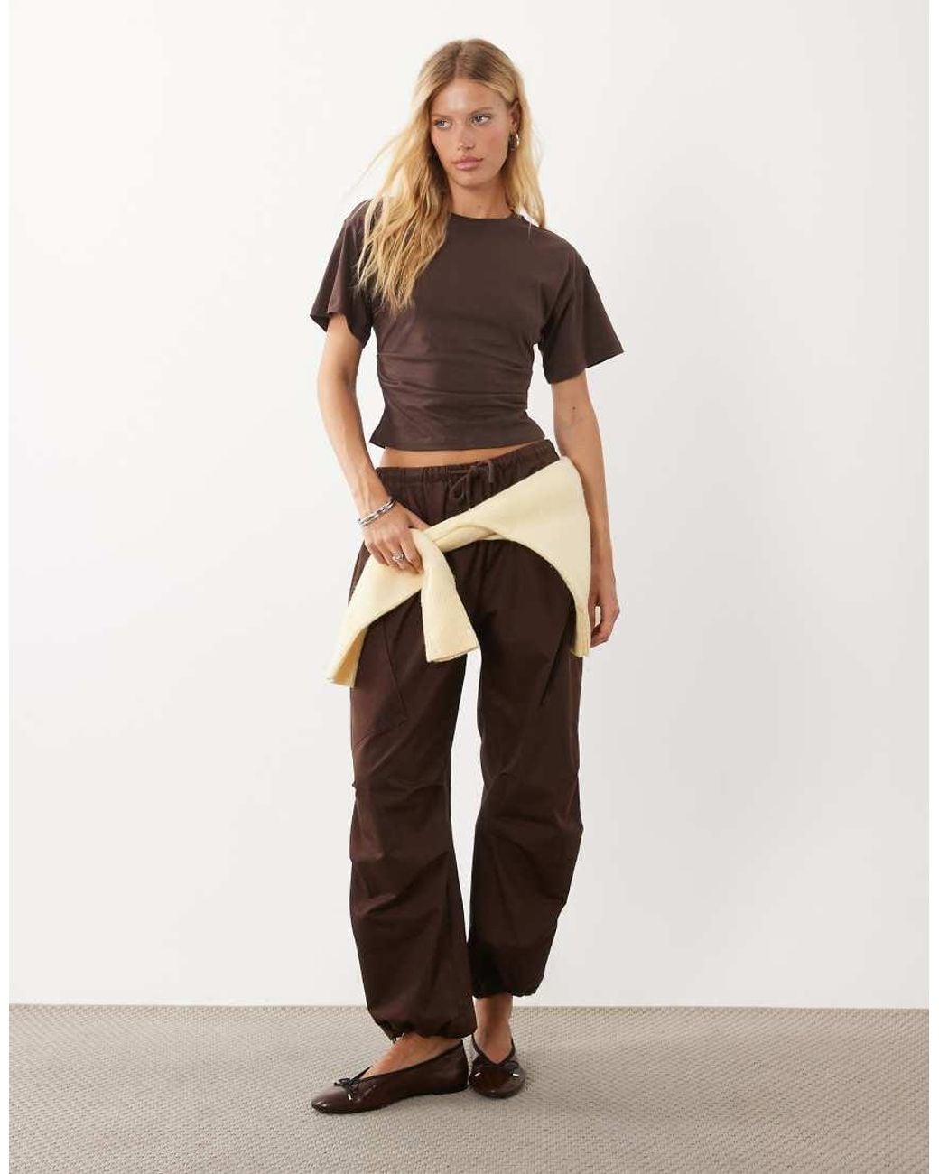 New Look Brown Corset Tee