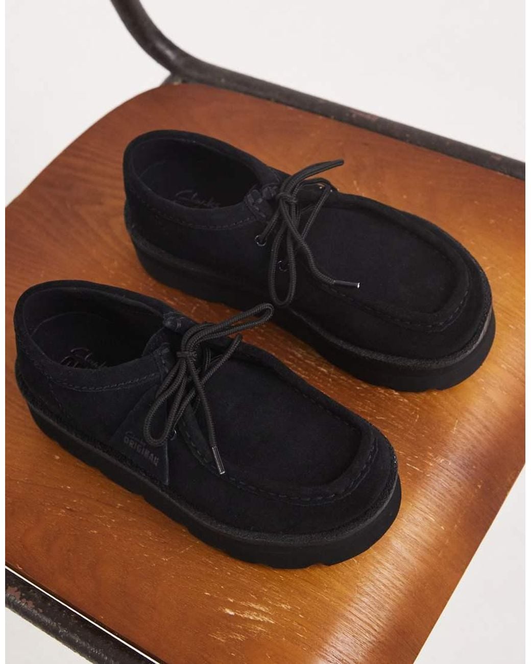 Clarks Black Meare Walla Shoe