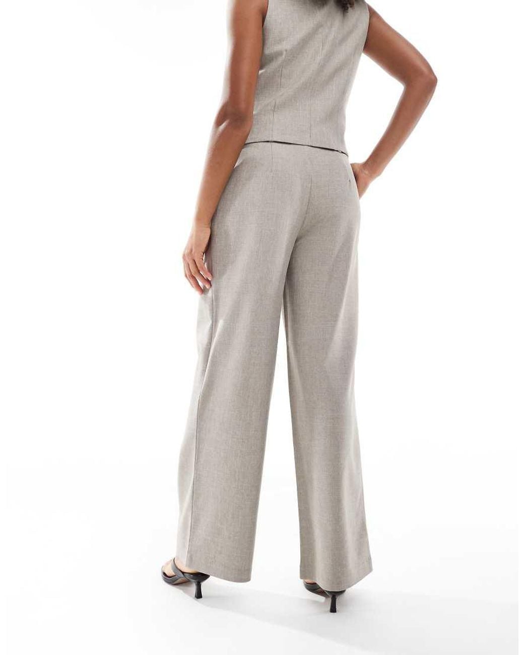 ONLY White Wide Leg Tailored Trousers Co-Ord