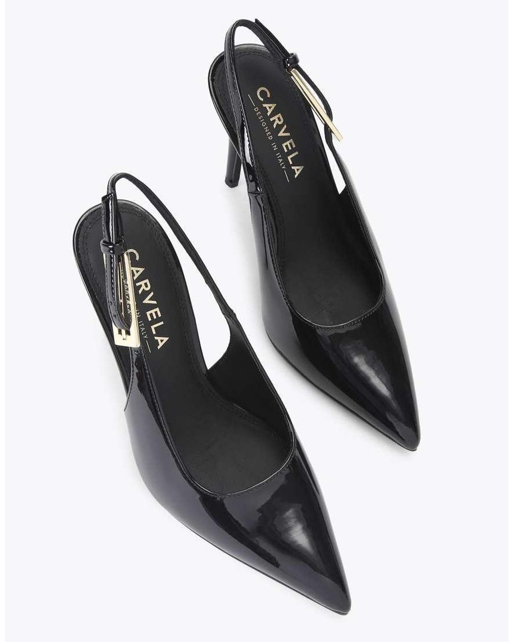 Carvela Kurt Geiger Blue Blanca Slingback Heeled Shoes
