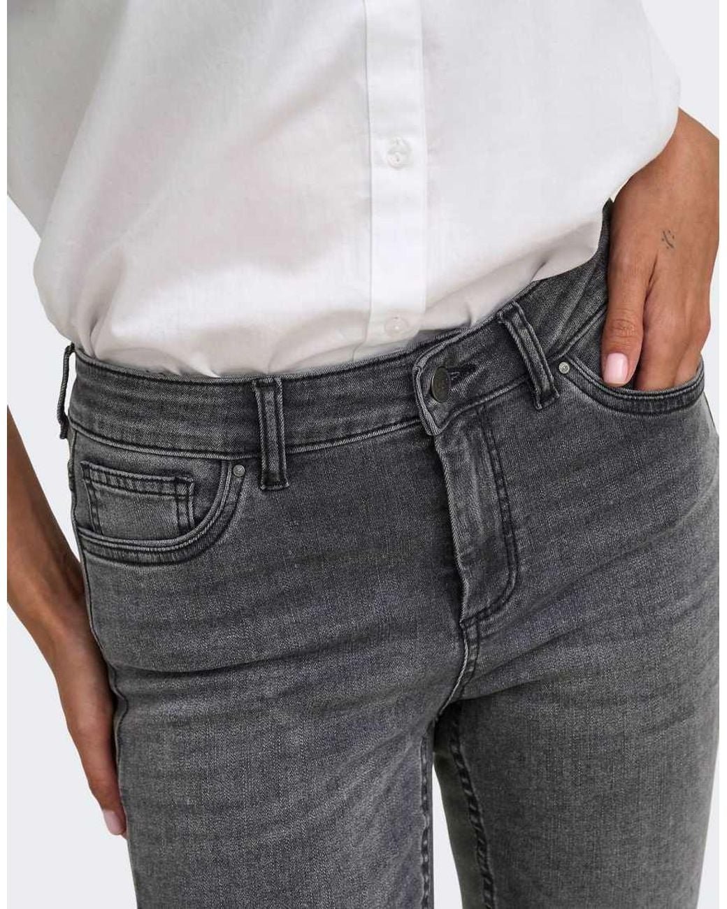 ONLY Gray Skinny Fit Jeans