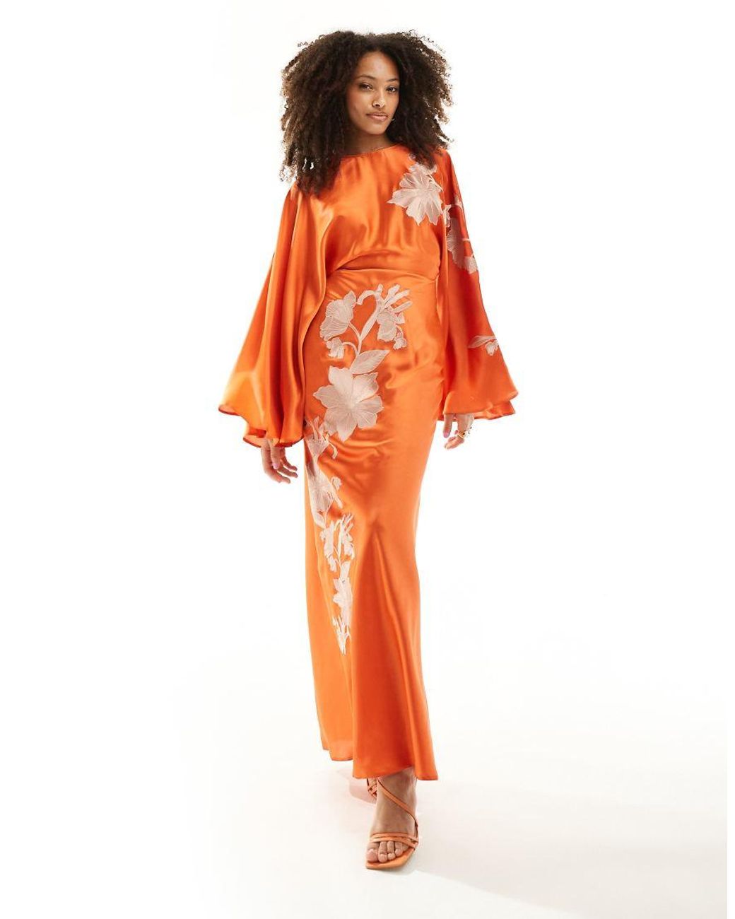 Exaggerated bell sleeve dress sale