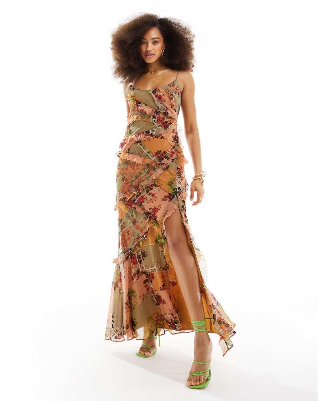 Asos ultimate cami thigh split maxi dress hotsell