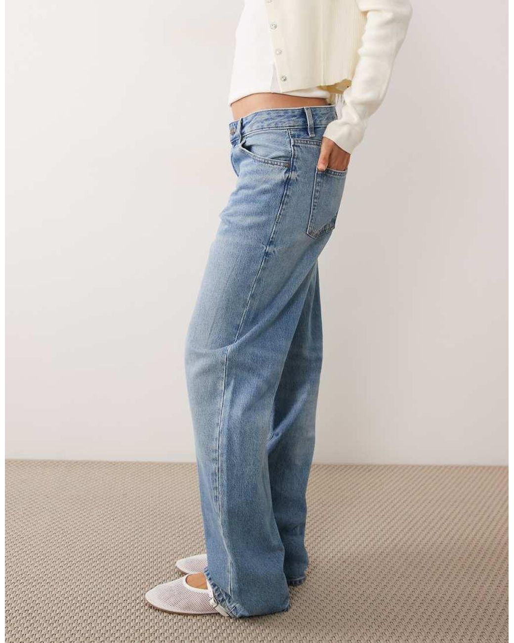 Mango Blue Miami 100% Cotton Straight Jean