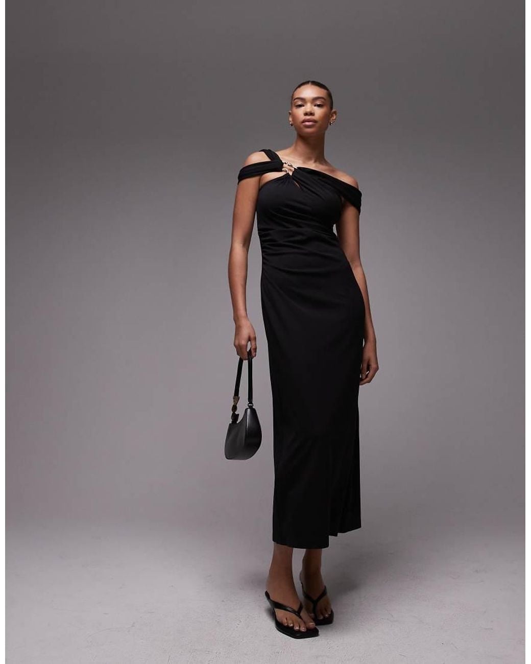 tie shoulder midi dress other stories & Other Stories - Midi Dress - Women - Polyester - XS