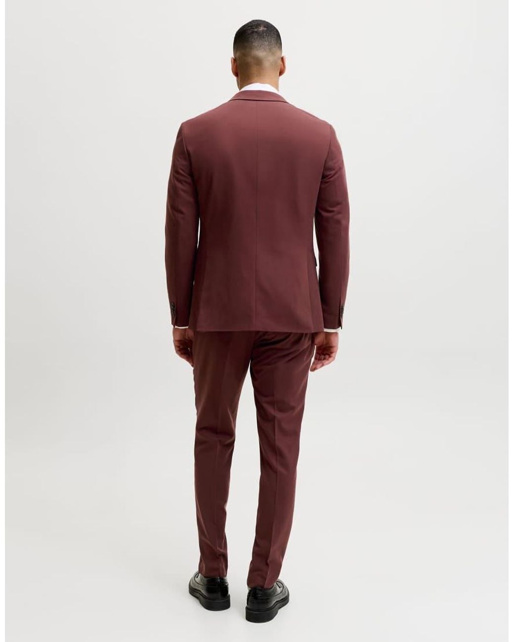 Jack & Jones Red Franco Super Slim Fit Single Breasted Blazer for men