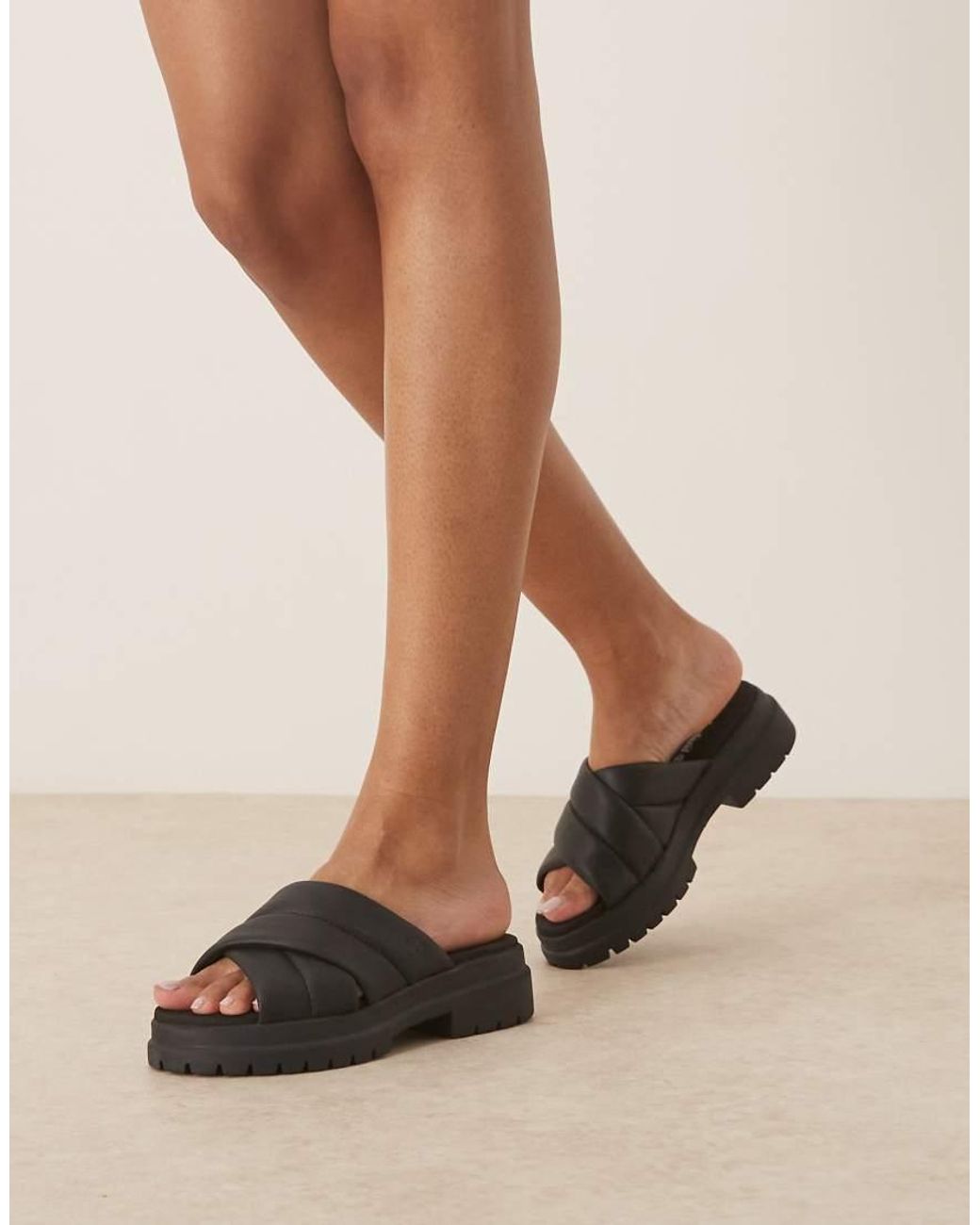 Timberland Black London Vibe Strappy Sandal
