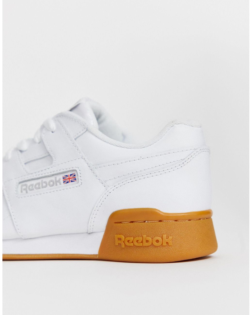 reebok classic workout sneakers with gum sole