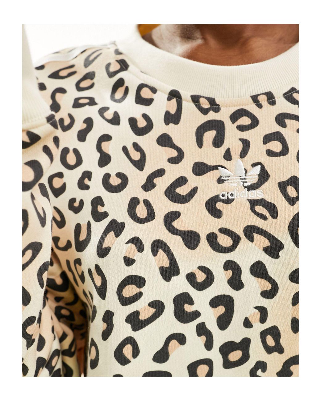 Felpa shop adidas leopardata