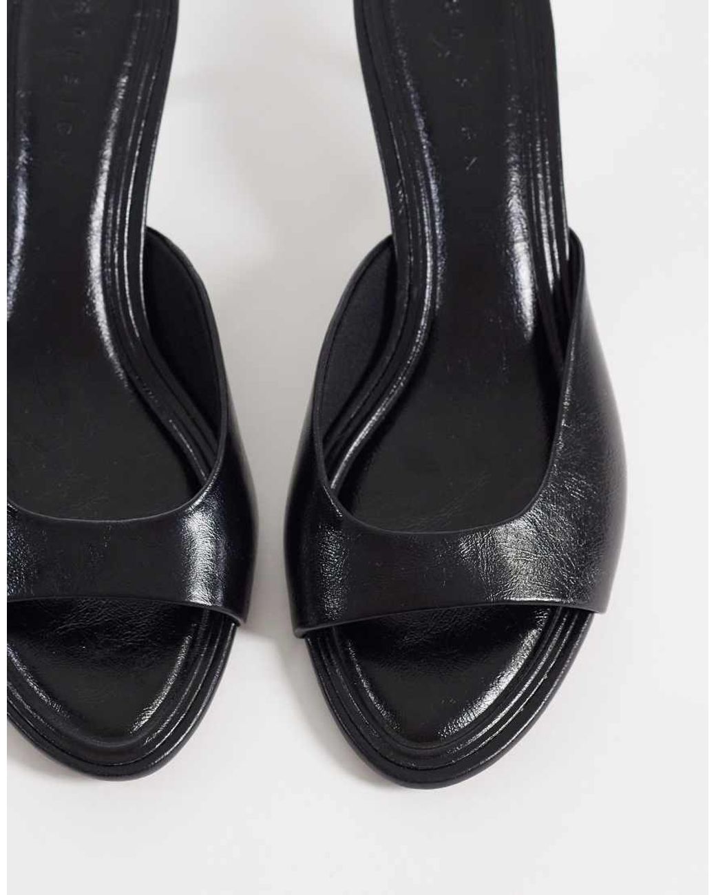 ASOS Black High-five Kitten Heel Mules