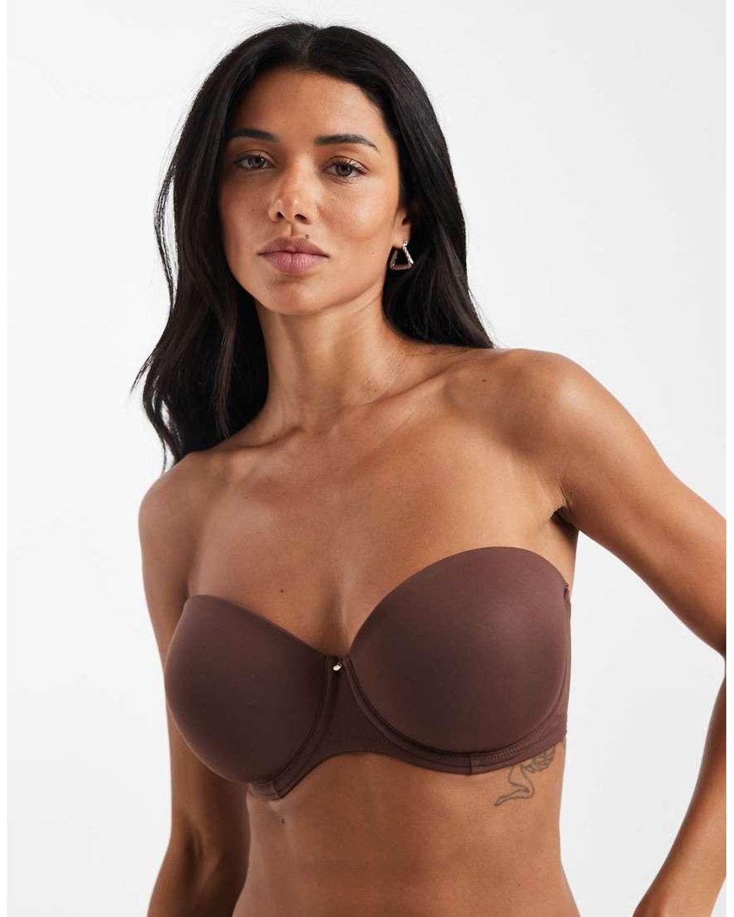 ASOS Brown Fuller Bust Moulded Multiway Underwired Bra