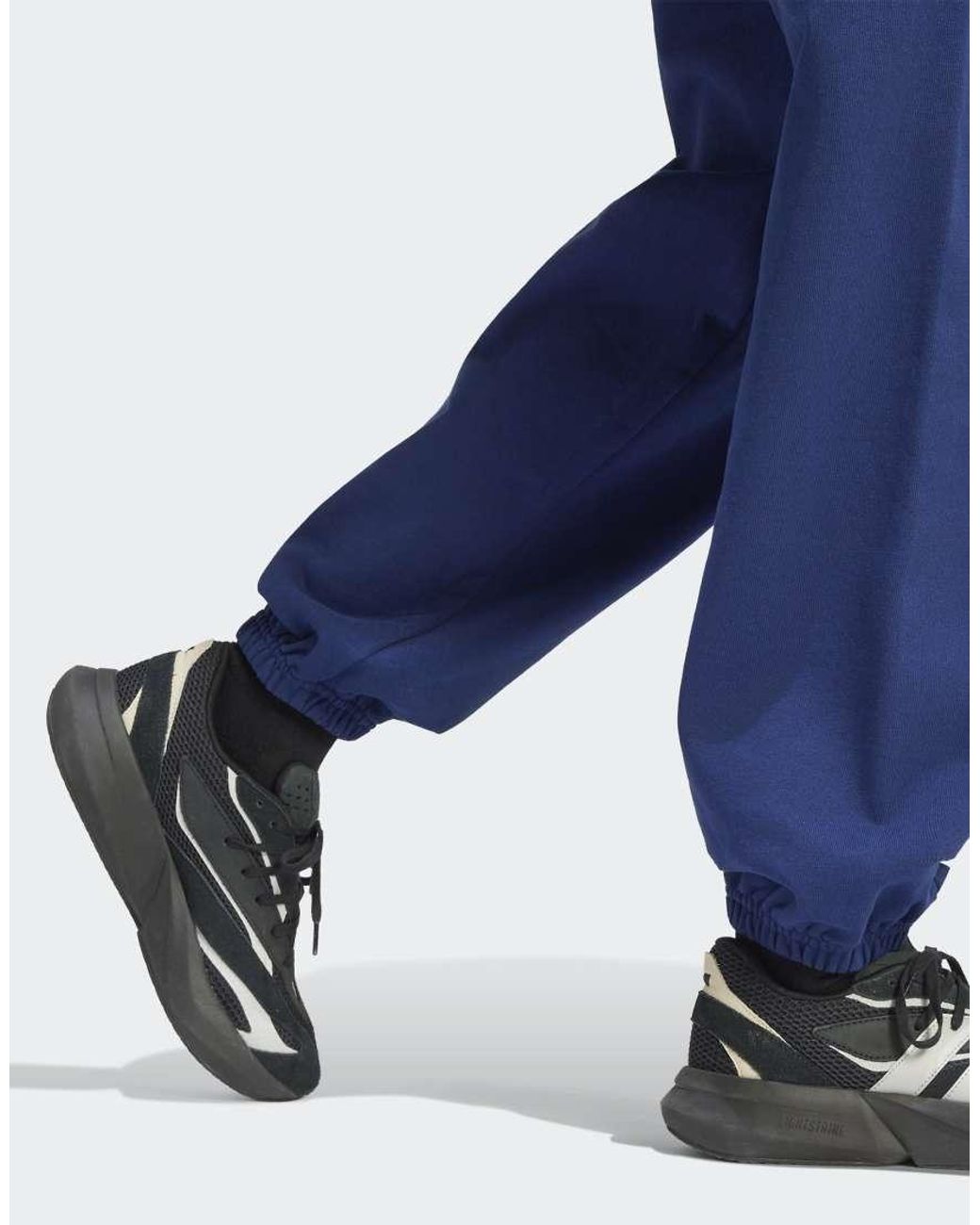 Adidas Originals Blue Adidas Kit Small Logo Loose Cuffed Pants
