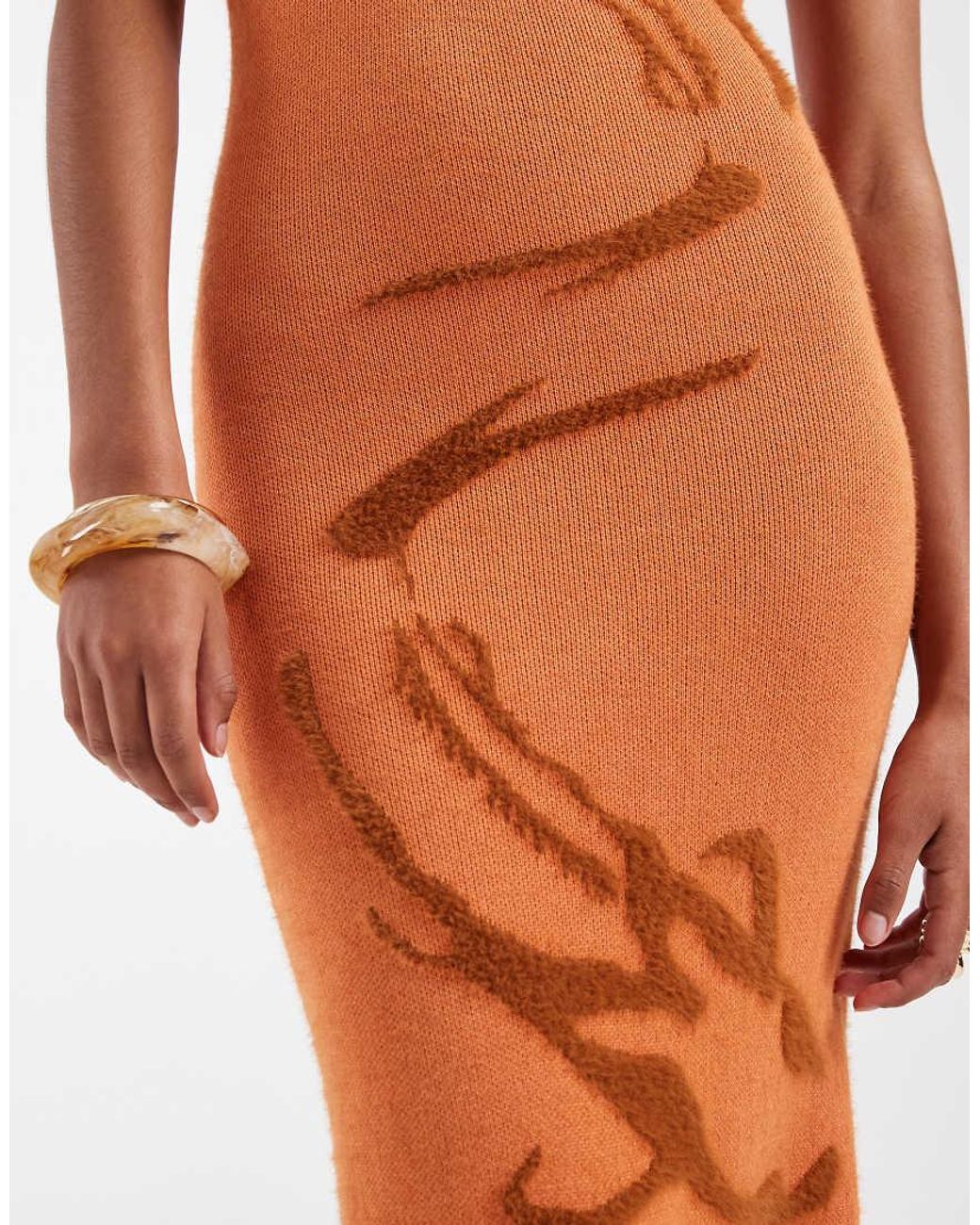 House Of Sunny White The Goldfish Hockney Midaxi Dress