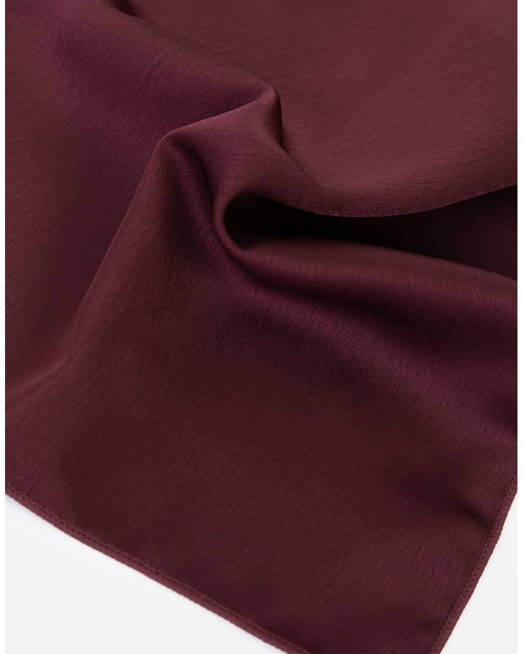 Maya Red Satin Bow Tie Pocket Square Set for men