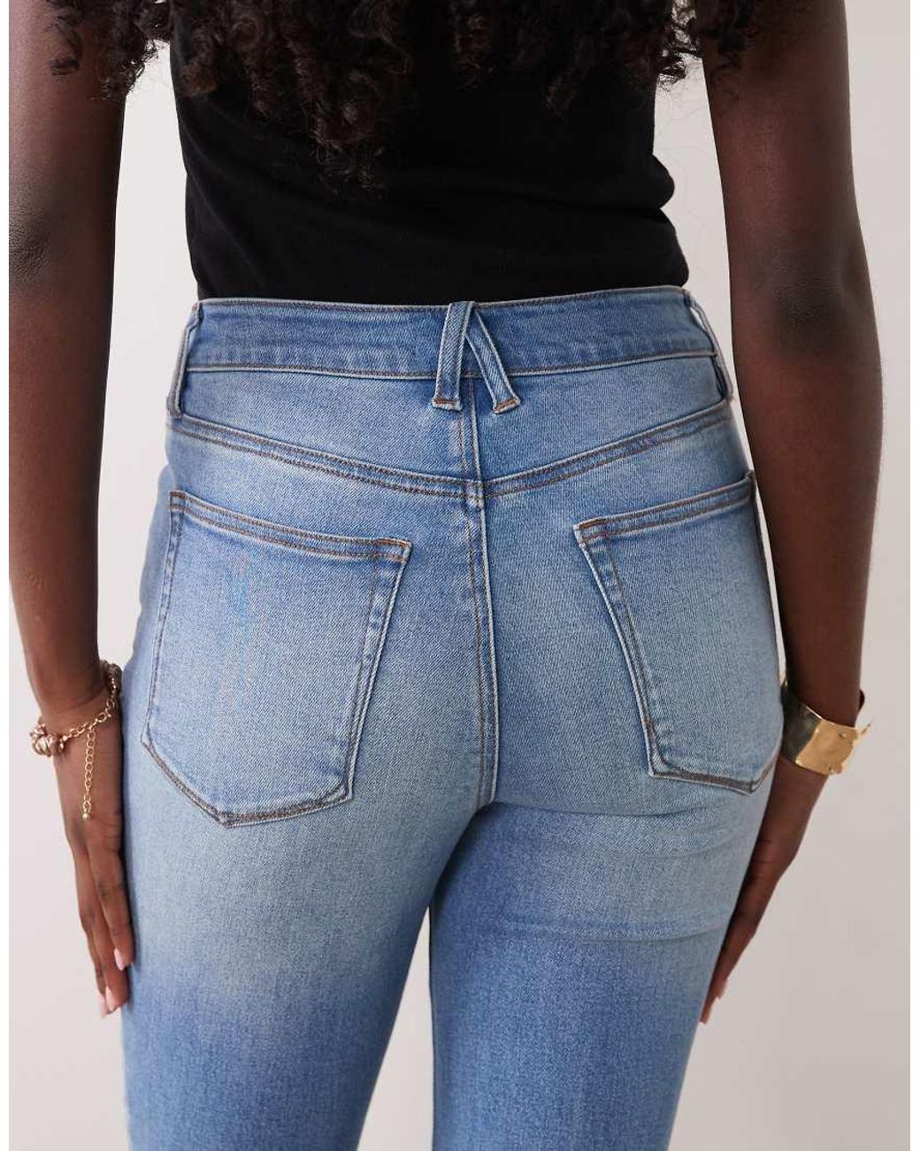 GOOD AMERICAN Blue Good Legs Flare Jeans
