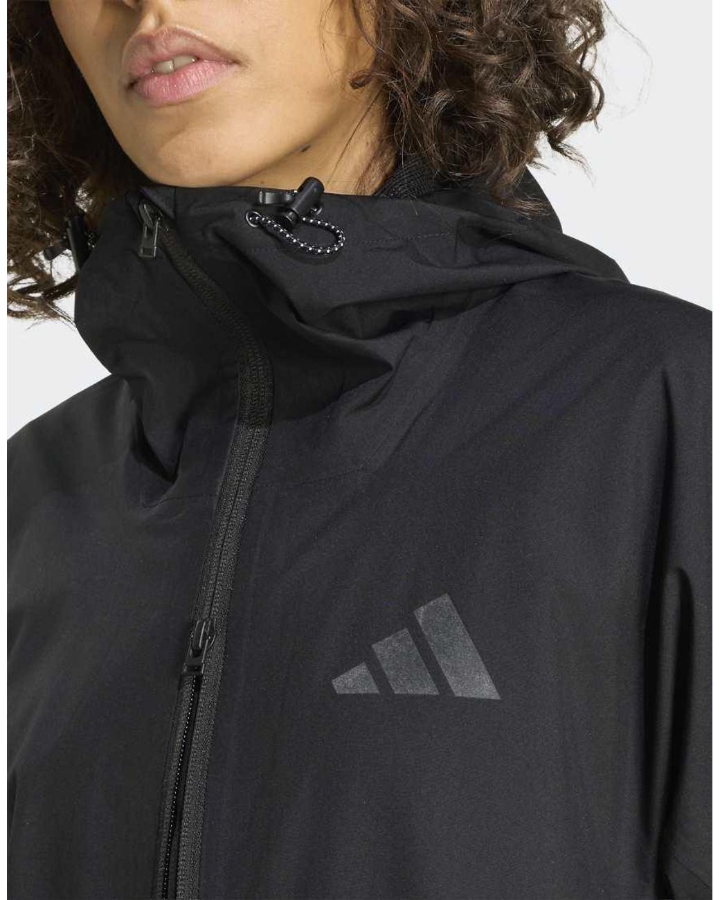 Adidas Originals Black Terrex Multi 2 Layer Climaproof Rain Parka Jacket