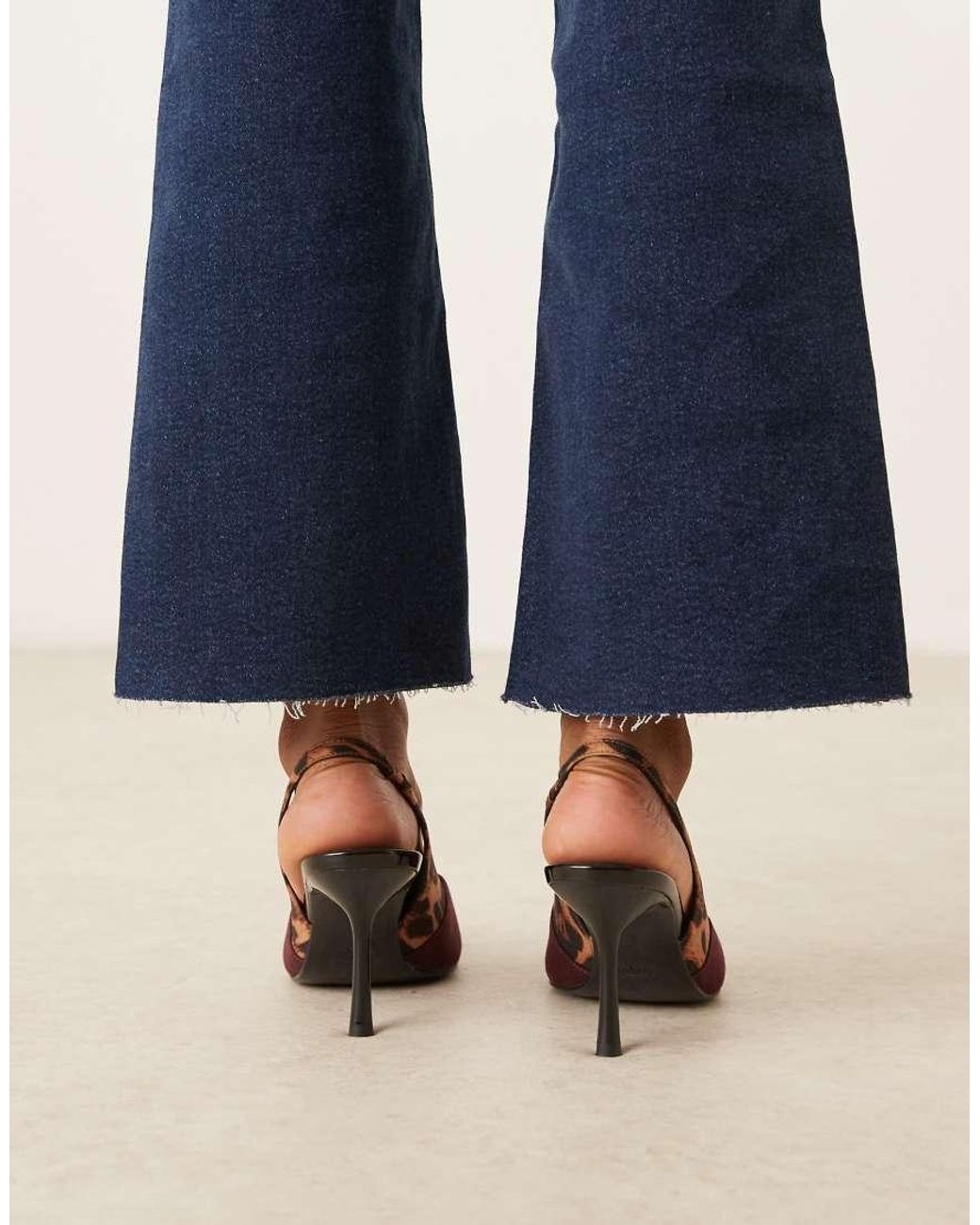 ASOS Blue Sabrina Slingback Stiletto Heel Shoes