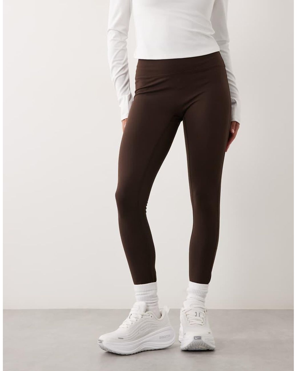 4505 White Petite Icon High Waist Yoga legging